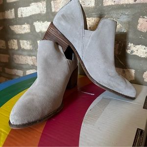1. State Grey Leather Ankle Boots